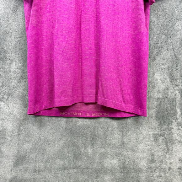 LULULEMON Metal Vent Tech Polo Seamless Lightweight Pink Clay Mens Sz XL - Picture 7 of 10